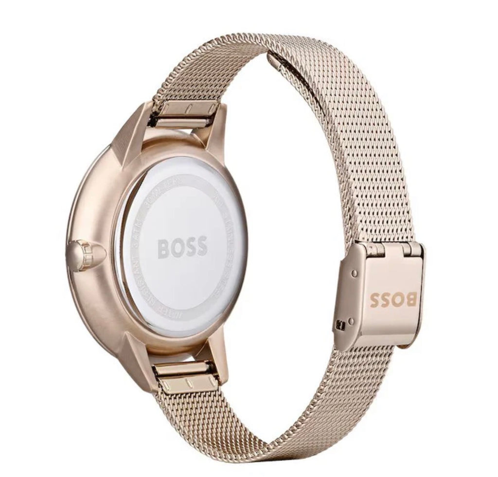 Hugo Boss Symphony Women’s Gold-Tone Mesh Bracelet Watch – 1502424