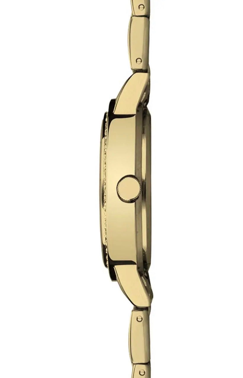 Sekonda Ladies Gold Tone Diamante Bracelet Watch – Black Dial