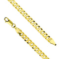 Men’s Gold Plated Cuban Chain Necklace – 5mm | Sterling Silver