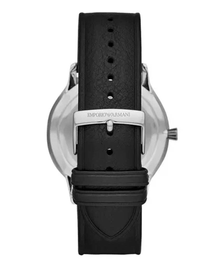 Emporio Armani AR11210 Men’s Black Leather Strap Watch