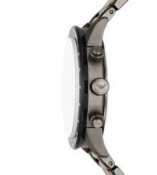 Emporio Armani Mario Chronograph White Dial Black Steel Watch – AR11471