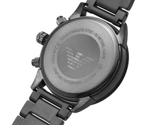Emporio Armani Mario Chronograph White Dial Black Steel Watch – AR11471