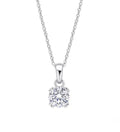 Double Claw Solitaire Pendant – Diamondfire® Zirconia