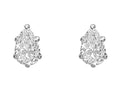 9ct White Gold Pear Cut Lab-Grown Diamond Stud Earrings