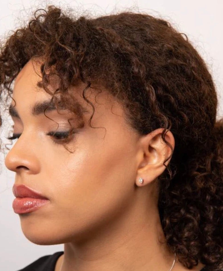 9ct White Gold Pear Cut Lab-Grown Diamond Stud Earrings