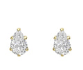 9ct Yellow Gold Pear-Cut Lab-Grown Diamond Stud Earrings – 0.50ct Total