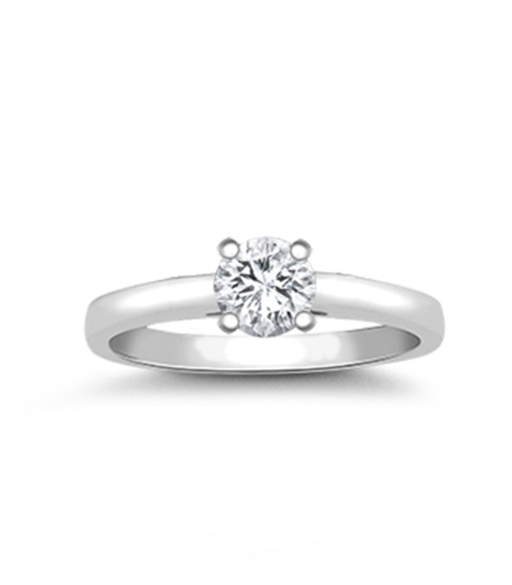 18ct White Gold 1.00ct Diamond Solitaire Ring – Timeless Four Claw Setting
