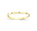 9ct Yellow Gold Children’s CZ Set Hinged Bangle
