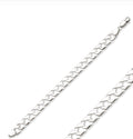 Sterling Silver Kids Curb Bracelet – 7mm Solid Chain (6.8g)