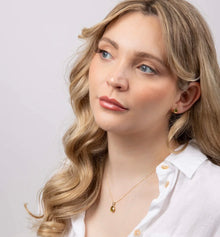 9ct Yellow Gold Peridot Teardrop Necklace