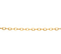 9ct Yellow Gold Cut Trace Chain Necklace - 45cm (0.8mm)