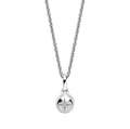 Sterling Silver Starburst Diamond Pendant - Kids