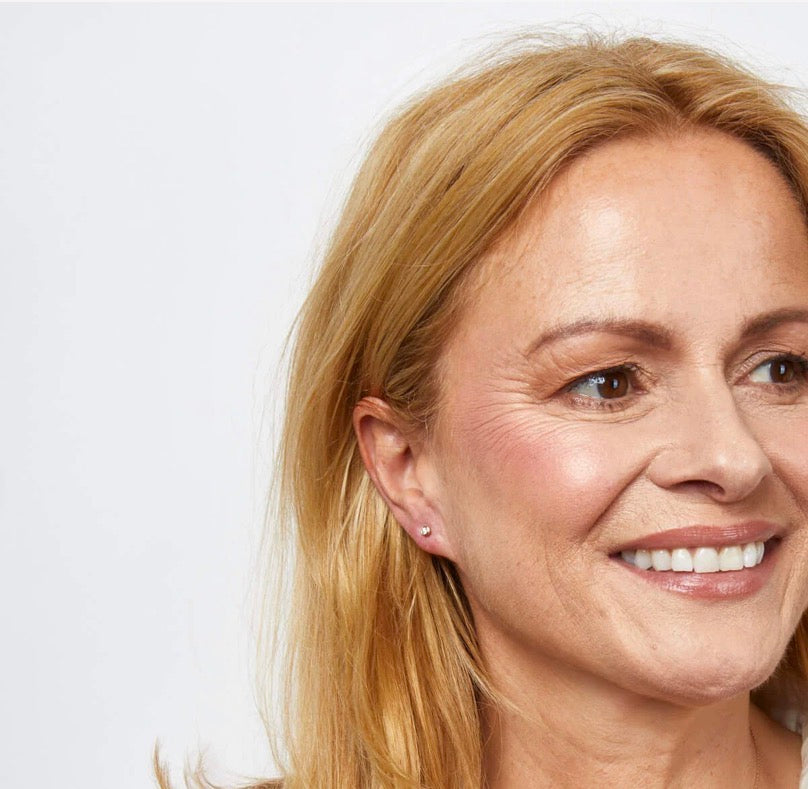 9ct Yellow Gold Bezel Set Diamond Stud Earrings