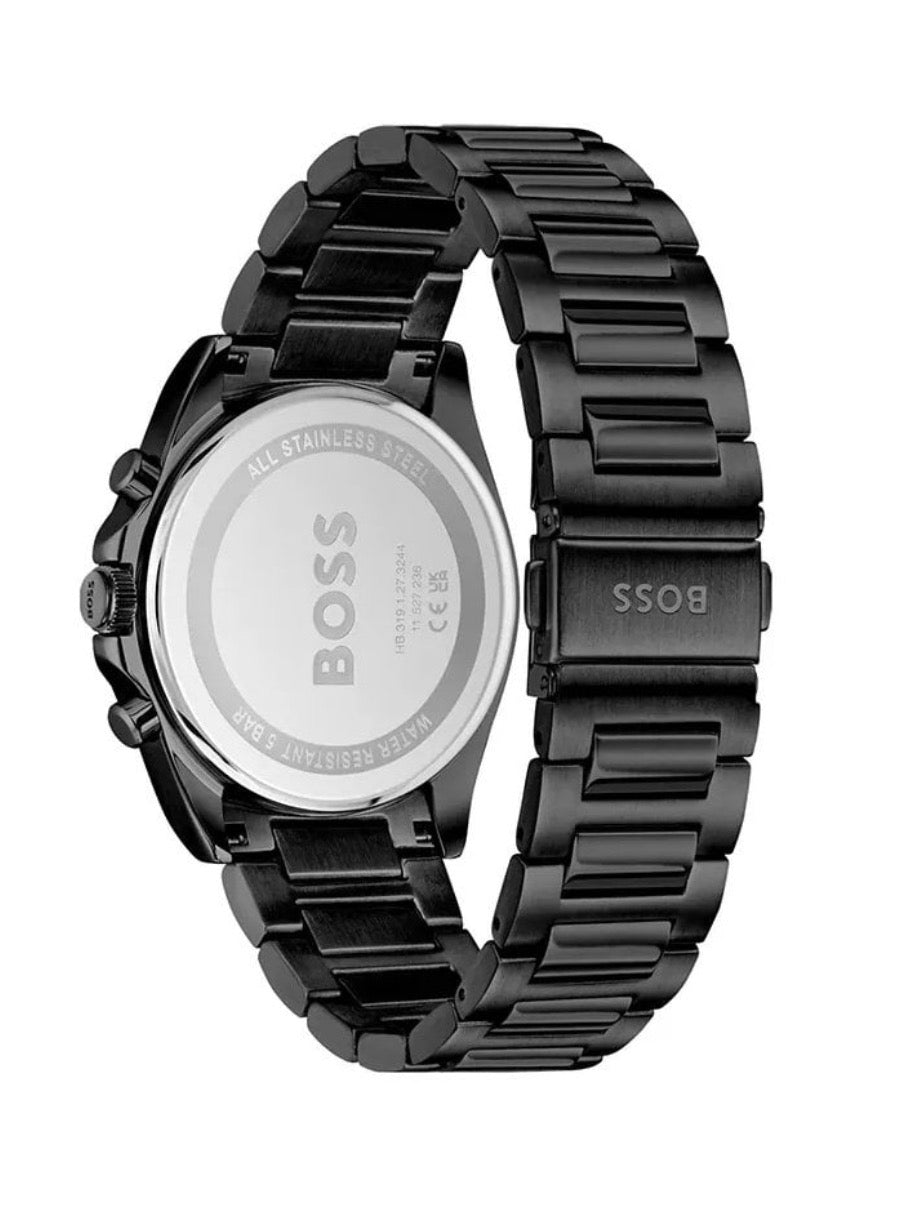 Hugo Boss Chronograph Black & Gold Watch - 1514291