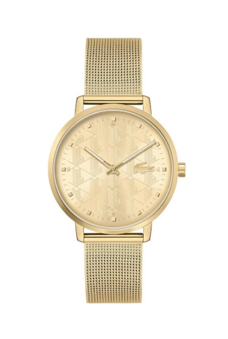 Lacoste Gold Mesh Strap Watch - Minimalist Gold Design