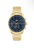 Lacoste Ion Plated Stainless Steel Chronograph Watch - Blue Dial