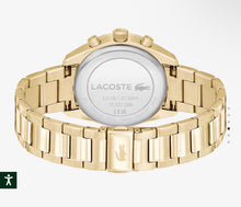 Lacoste Ion Plated Stainless Steel Chronograph Watch - Blue Dial
