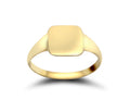9ct Yellow Gold Plain Square Signet Ring