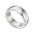 Sterling Silver Heavyweight Court Band Ring 7.2mm