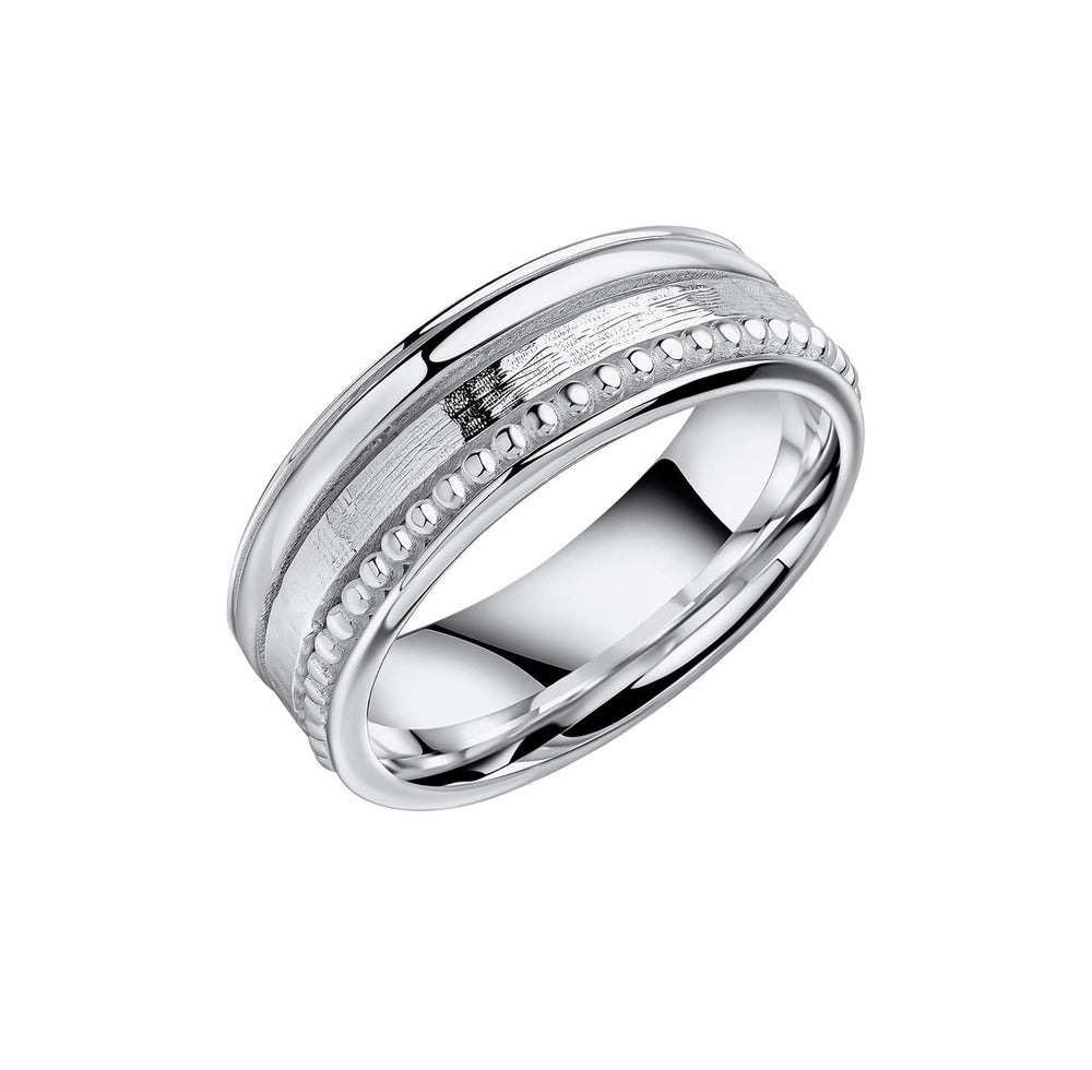 Sterling Silver Multi Texture Spinner Ring