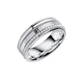 Sterling Silver Multi Texture Spinner Ring