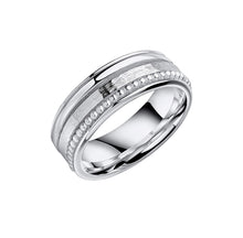 Sterling Silver Multi Texture Spinner Ring