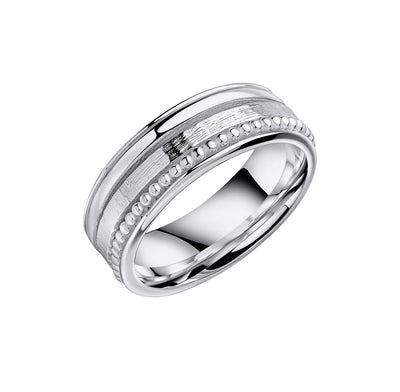 Sterling Silver Multi Texture Spinner Ring