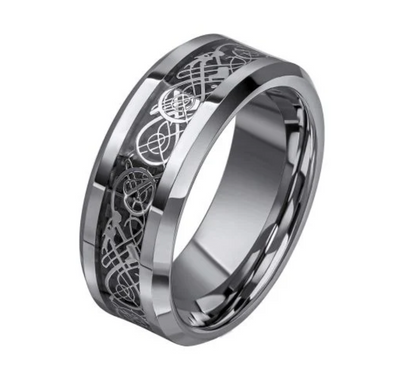 Fred Bennett Filigree Pattern Tungsten Ring