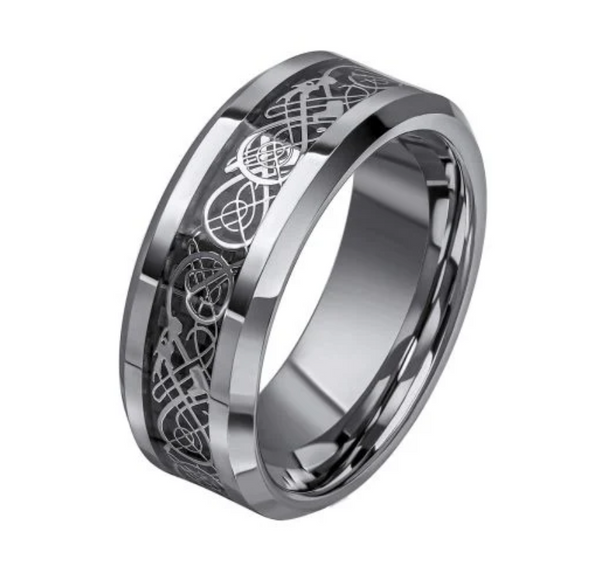 Fred Bennett Filigree Pattern Tungsten Ring