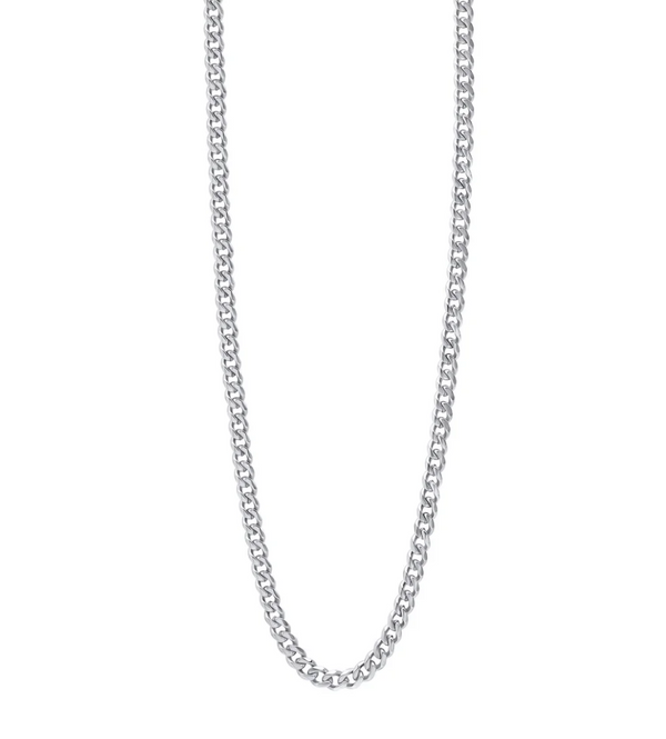 Fred Bennett Smaller Fit Stainless Steel Cuban Chain Necklace