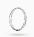 Platinum 950 Court Wedding Band – 3mm