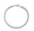 Heavyweight Foxtail Chain Bracelet – Sterling Silver (22cm)