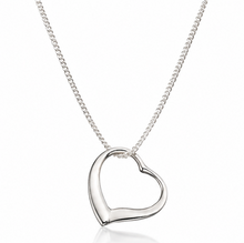 Sterling Silver Slip-On Heart Pendant Necklace