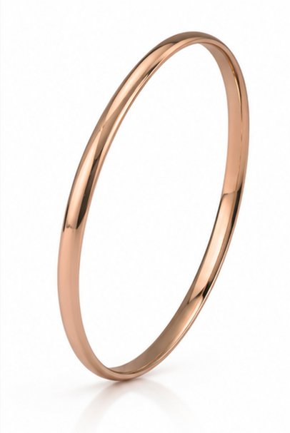 9ct Rose Gold 4.15mm Court Bangle