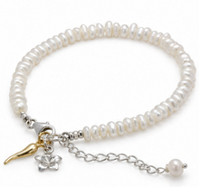 Banyan Sterling Silver Freshwater Pearl Charm Bracelet