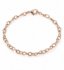 9ct Rose Gold Juliette Link Bracelet 19cm