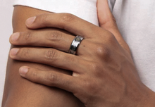 Fred Bennett Filigree Pattern Tungsten Ring