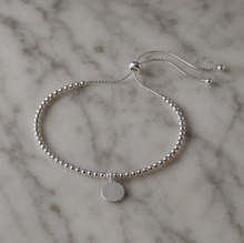 925 Sterling Silver Adjustable Disc Bracelet