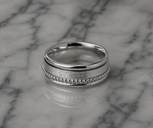 Sterling Silver Multi Texture Spinner Ring