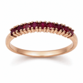 9ct Rose Gold Ruby Eternity Ring
