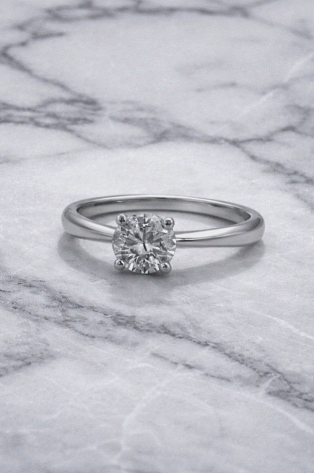 18ct White Gold 3.00ct Lab-Grown Diamond Solitaire Ring