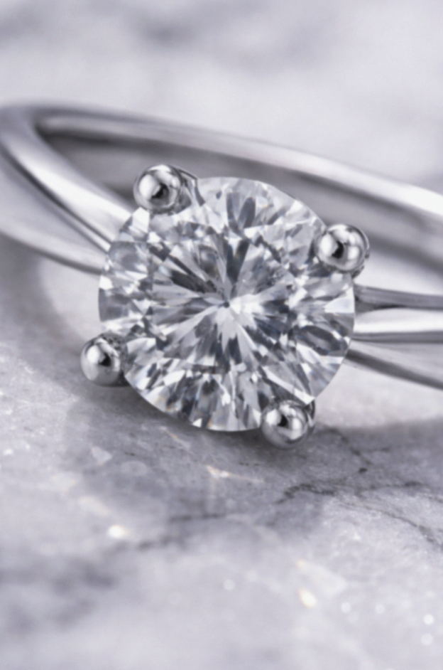 18ct White Gold 3.00ct Lab-Grown Diamond Solitaire Ring