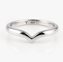 Sterling Silver Polished Wishbone Stacking Ring