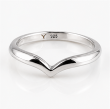 Sterling Silver Polished Wishbone Stacking Ring