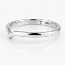 Sterling Silver Polished Wishbone Stacking Ring