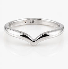 Sterling Silver Polished Wishbone Stacking Ring