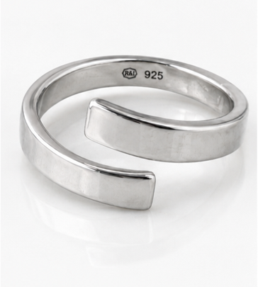 Sterling Silver Polished Wrap Ring