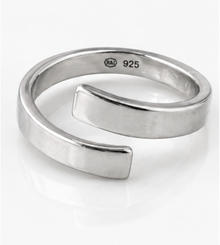 Sterling Silver Polished Wrap Ring
