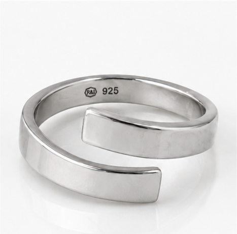 Sterling Silver Polished Wrap Ring