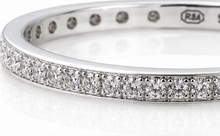 Sterling Silver Cubic Zirconia Pavé Eternity Ring